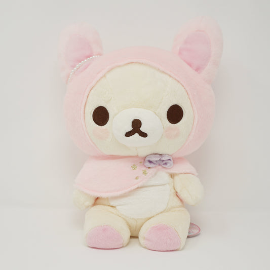 2016 Korilakkuma Bunny Cape Medium Plush - Soft & Sweet Dreams Rilakkuma
