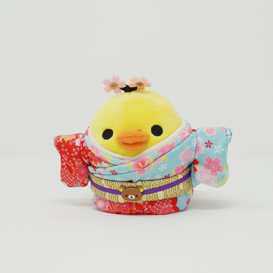 2016 Kiiroitori in Kimono Plush Keychain - Kimono Theme Rilakkuma (No Tags)