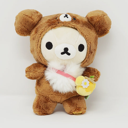 2016 Korilakkuma in Chairoikoguma Outfit Plush - Korilakkuma's New Friend Theme - Rilakkuma - San-X